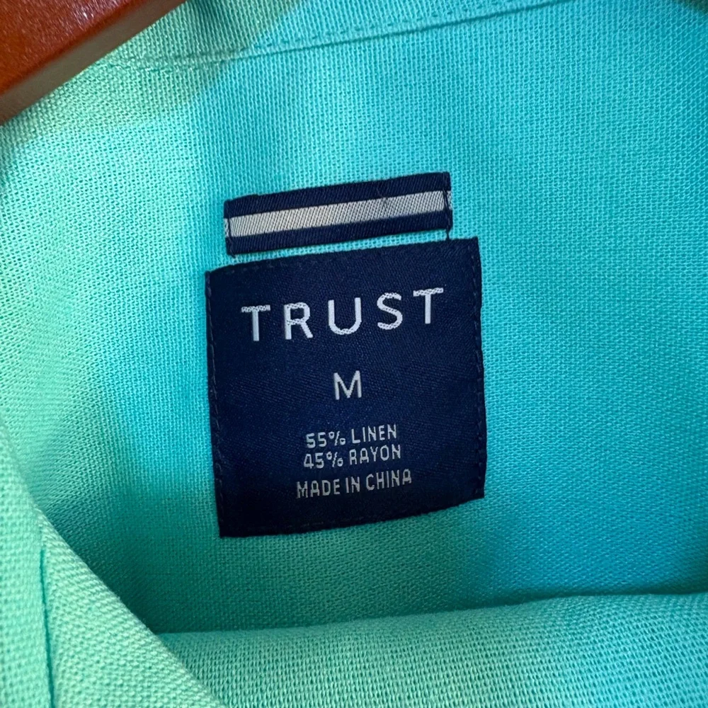 Blue Casual (2) Piece Button Down Suit NWOT - Picture 5 of 7